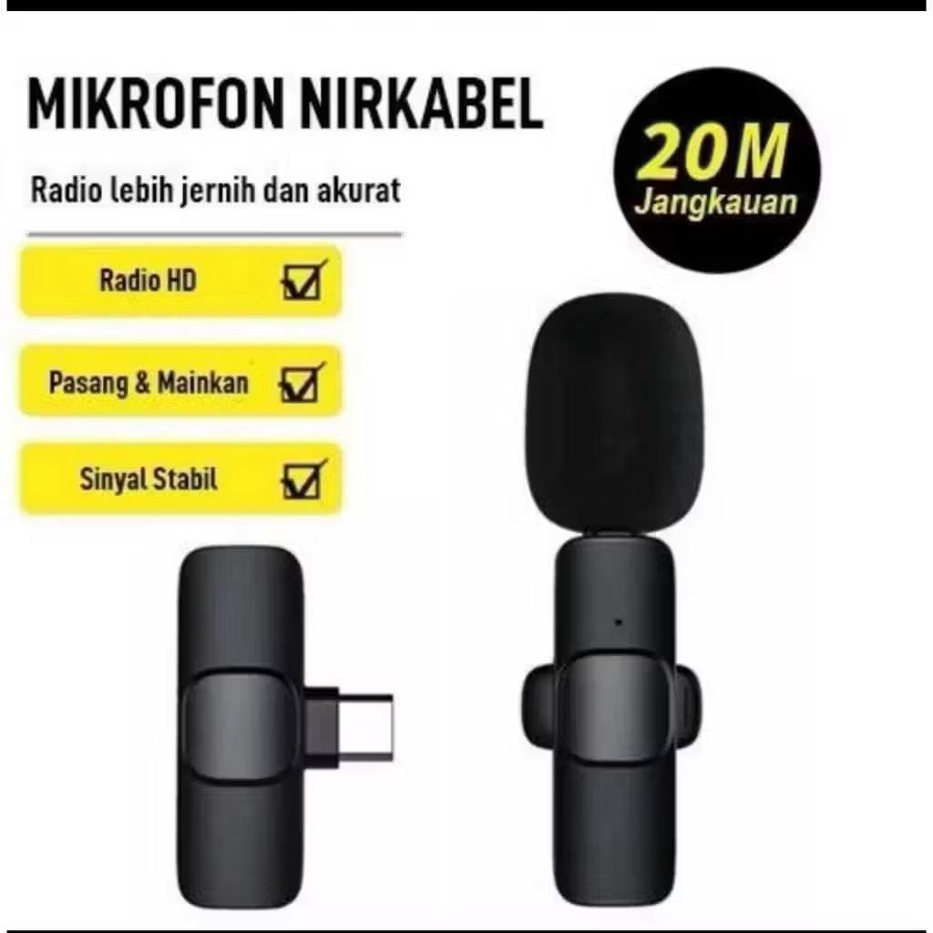 Microphone K9 Microphone Wireless MIC Clip On Vlog