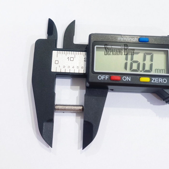 M5 x 15 Baut L Tanam L Set Stainless 304 M5x15