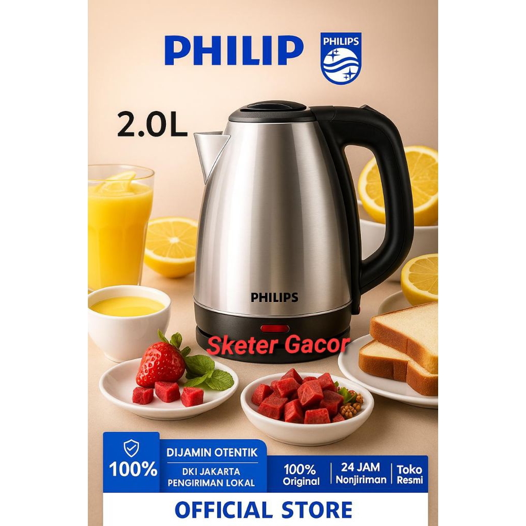 Pemanas Air Teko Listrik philips