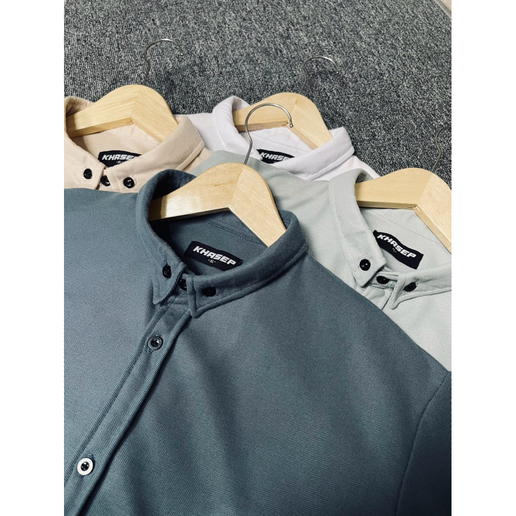 Kemeja pria dewasa formal lacoste pique