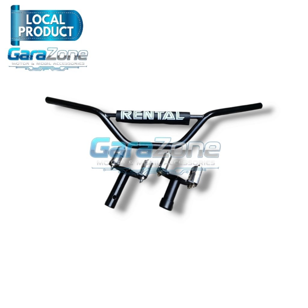 PAKET SATU SET Stang Trail Rental + Adaptor Dudukan Stang Kualitas Terbaik