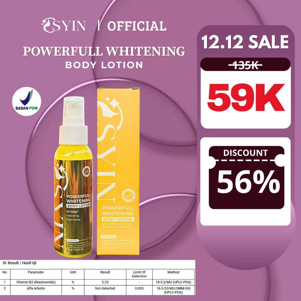 POWERFULL Whitening Body Lotion 100ml Osyin Glow