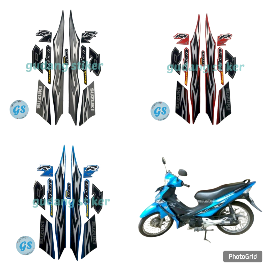 STRIPING MOTOR SUZUKI SMASH TITAN 2010 STANDAR