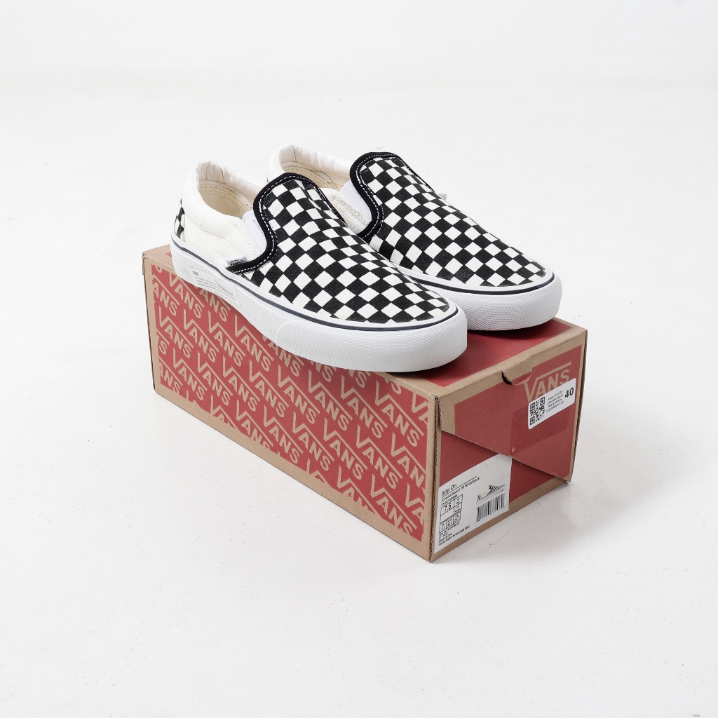 Vans Slip On Checkerboard Black White