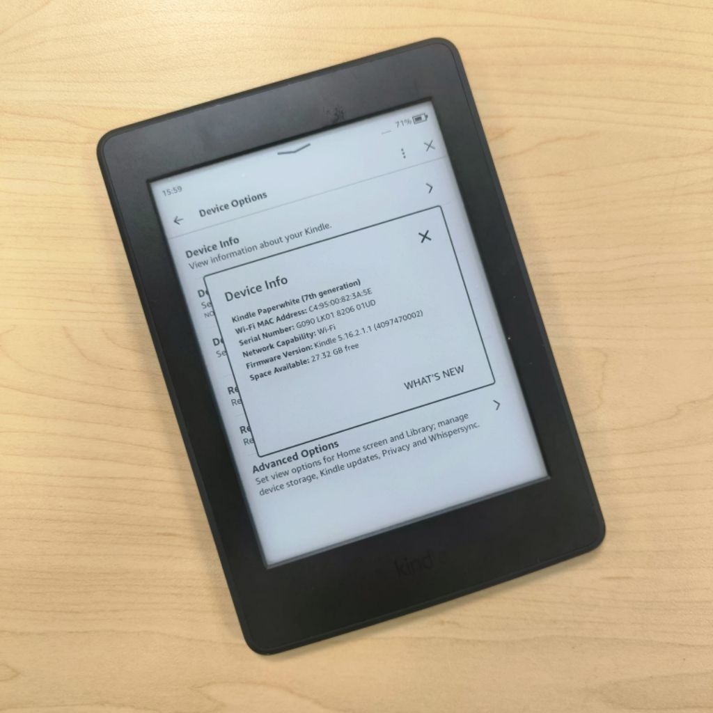 Kindle Paperwhite 7th Gen (PW3) Manga Edition 32GB with ads (Bekas)