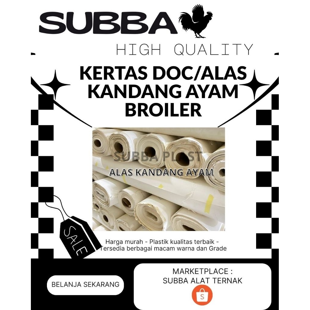 Kertas DOC / Alas kandang ayam broiler