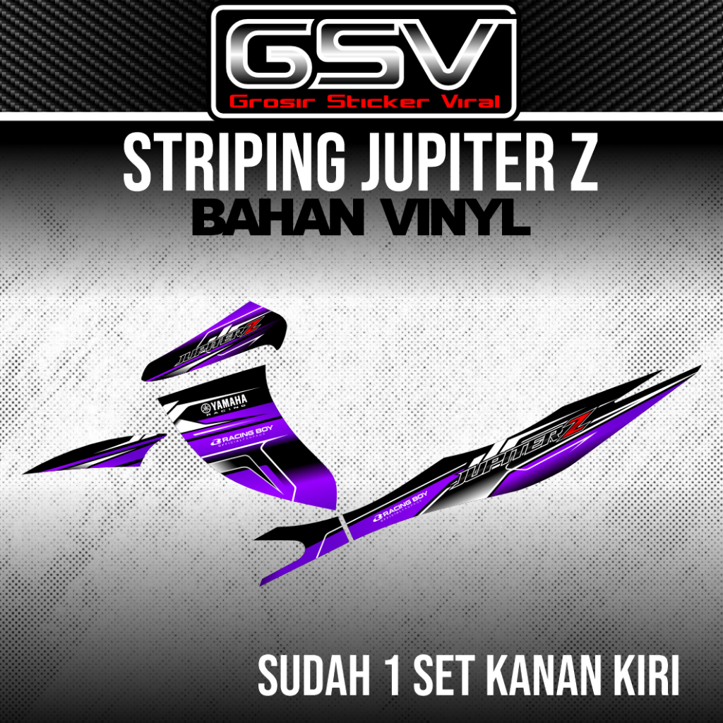 Striping motor Jupiter Z Stiker Motor Yamaha Racing Vinyl motif custom