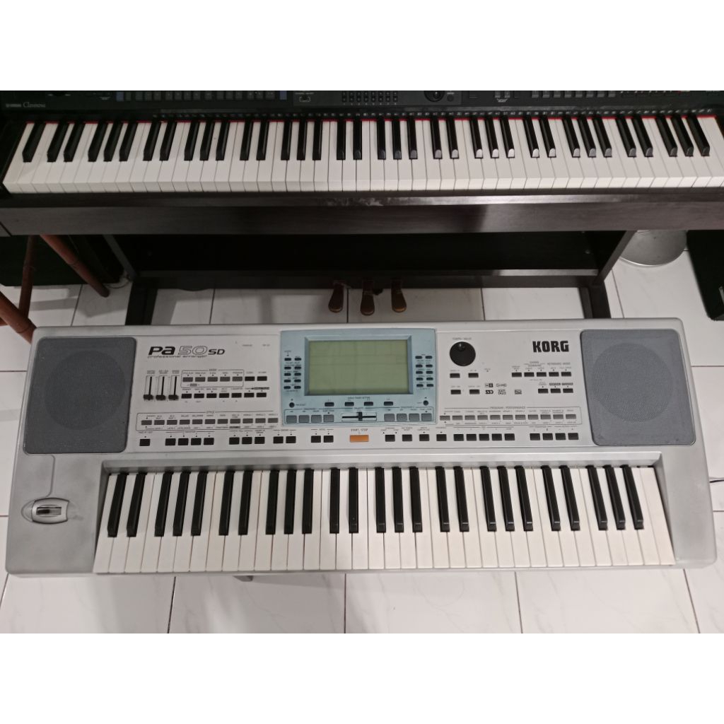 Keyboard KORG PA 50 SD Kondisi 100% Normal, Mainboard baru, SD Board Baru, PCB Power Baru, Layar Bar
