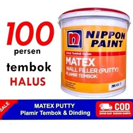 PLAMIR TEMBOK MATEX NIPPON PAINT 20KG DEMPUL WHITE