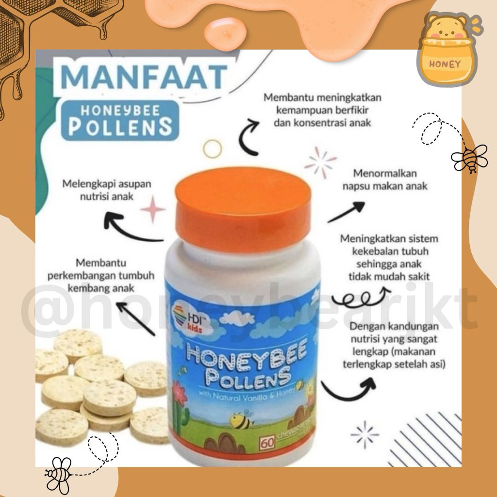 Honey bee pollens HDI EXP 2027 / kids 3 / pollenergy / bee propolis