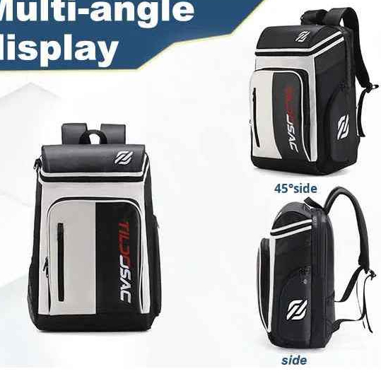 Ransel Tenis Wanita Pria Tas Tenis Multifungsi Tas Raket Bulu Tangkis Waterproof