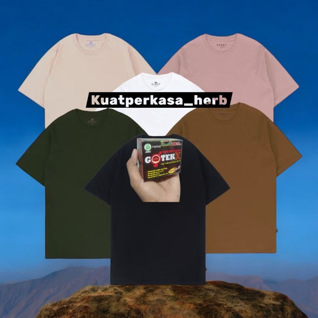 kaos polos hitam gotek X