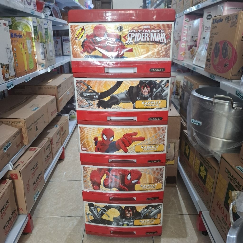 Lemari Container Napolly susun 5/Lemari plastik laci karakter