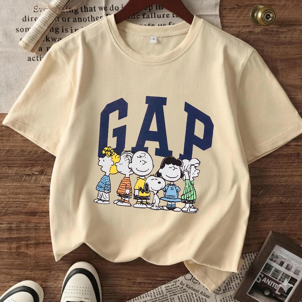Kaos Anak Oversize Sablon GAP 2-12 Tahun  Motif Premium | Laki Laki - Perempuan | Pakaian anak
