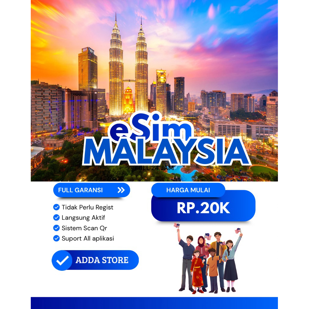 eSim MALAYSIA | TRAVELING INTERNET 24 JAM