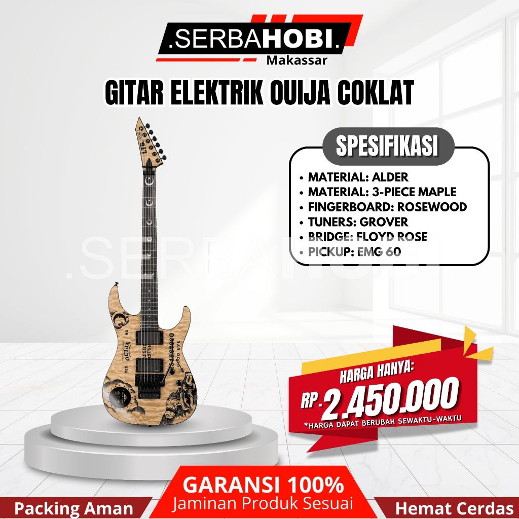 GITAR ELEKTRIK CUSTOM / GITAR ELEKTRIK OUIJA CUSTOM