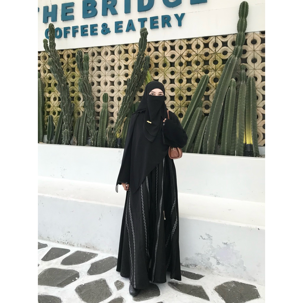 Abaya Zanuba motif ala saudi by fahimy niqob