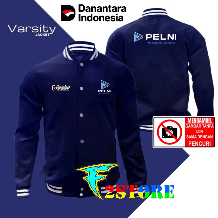 JAKET VARSITY PT PELNI We Connect , We Unify - Danantara Indonesia - Varsity Jaket - F2ASTORE