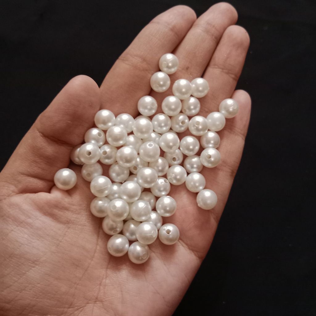 10 Gram Mutiara Ringan | Pearl | Mote | Beads | Mutsi  Permata Kristal Jahit