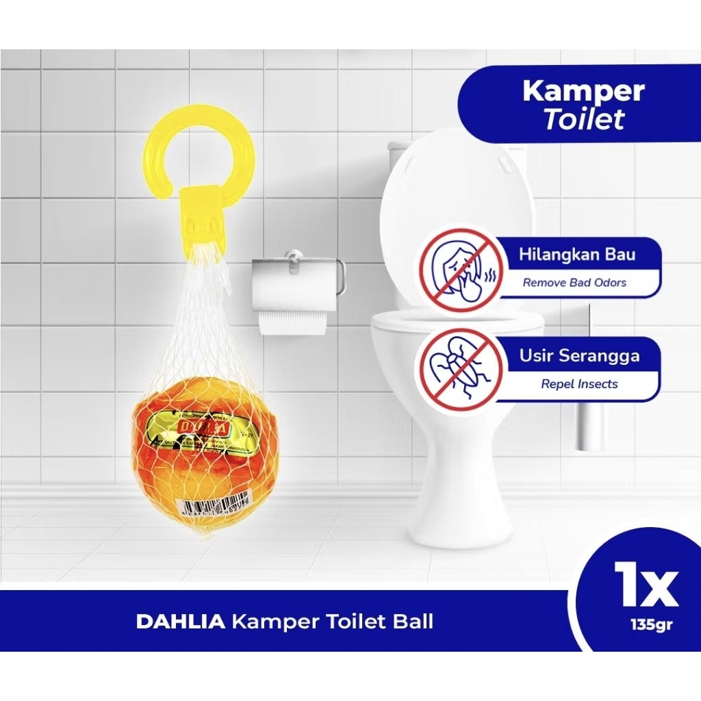 Dahlia Kamper Toilet Jumbo Ball Orange 200 gram