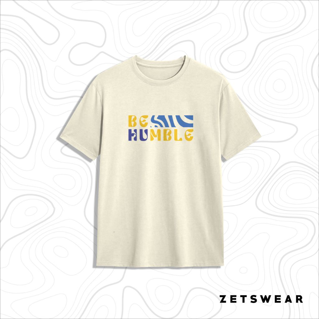 ZETSWEAR - Kaos Be Humble Regular fit - Cream