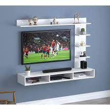 Rak Tv tempel dinding minimalis / meja tv Tempel Dinding 32 - 43 in / Meja Tv Gantung Moderen / set 