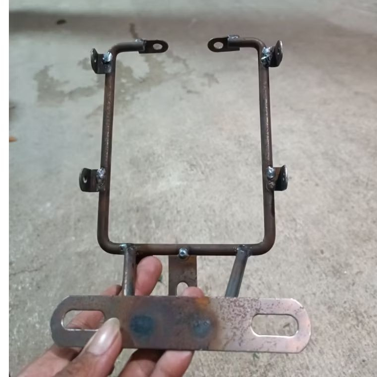 BESI TULANG TULANGAN LAMPU DEPAN SKOK NINJA SET PANGKON PLAT NO TRALIS KUPINGAN LAMPU DEPAN LAMPU UT