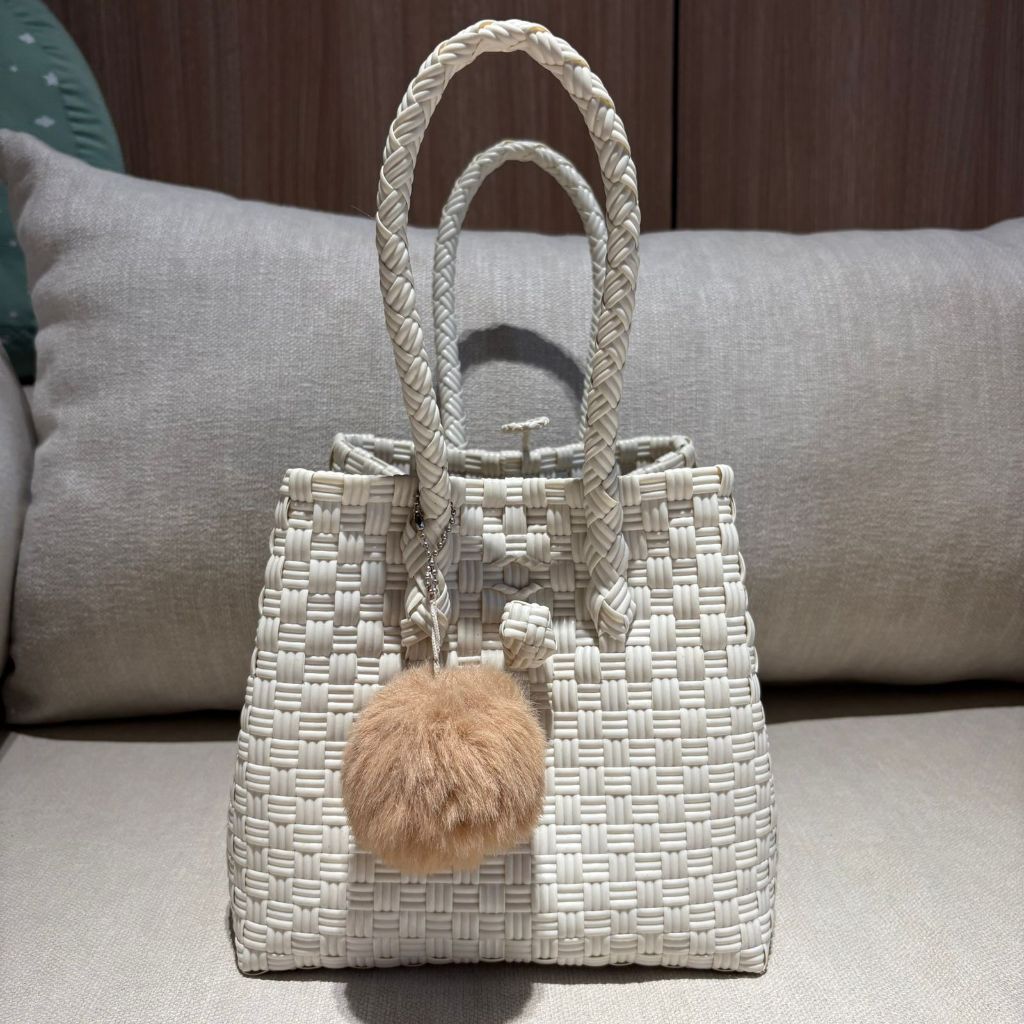 Tas Anyaman Jali Box Premium Small Short handle