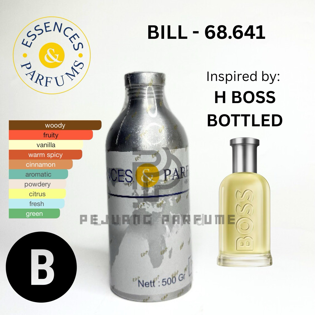BIBIT BILL 68.641 ESSENCES GRADE B | INSPIRED BY HBOSS BOTLED | 100% BIBIT ESENCES 100ML REPACK & 50