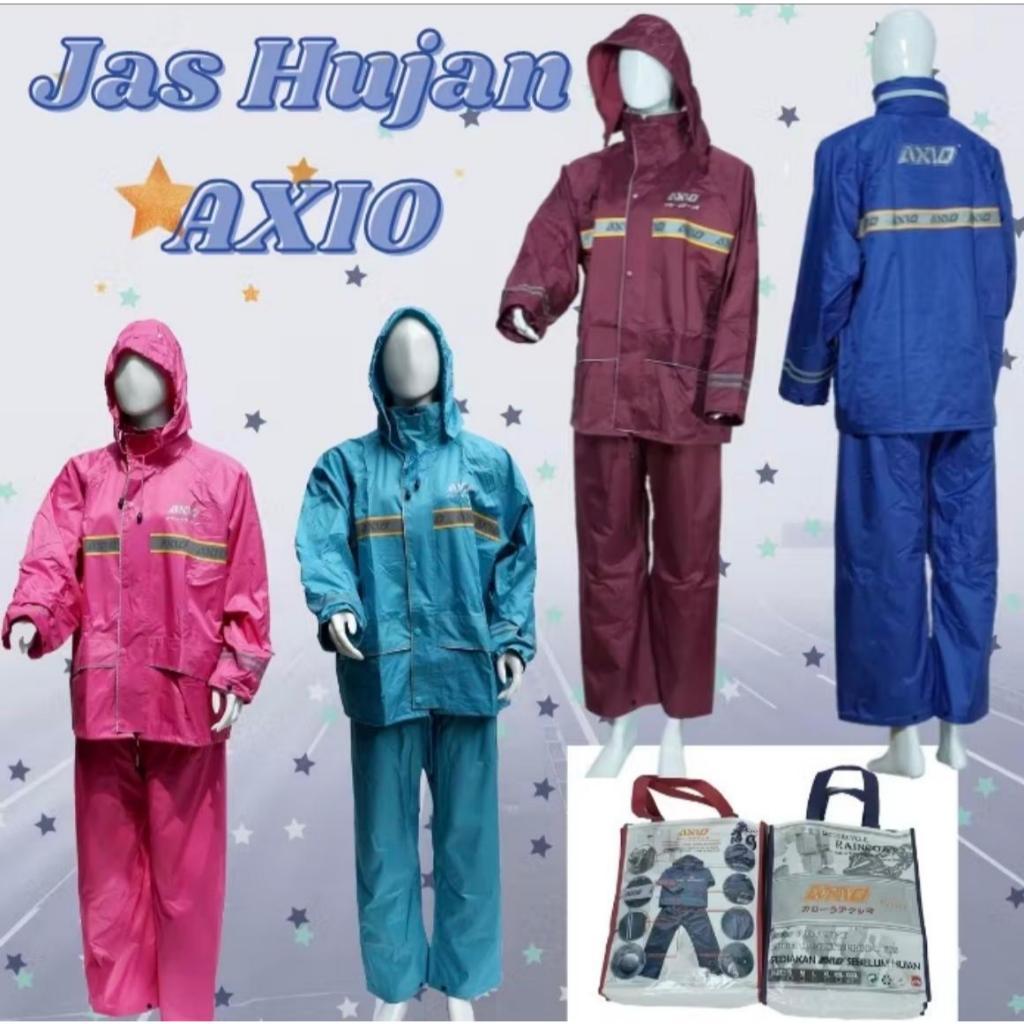 Jas Hujan AXIO Europe Pria Wanita Original Mantel Hujan Setelan AXIO Asli ORI 100% - Jas Hujan Assio