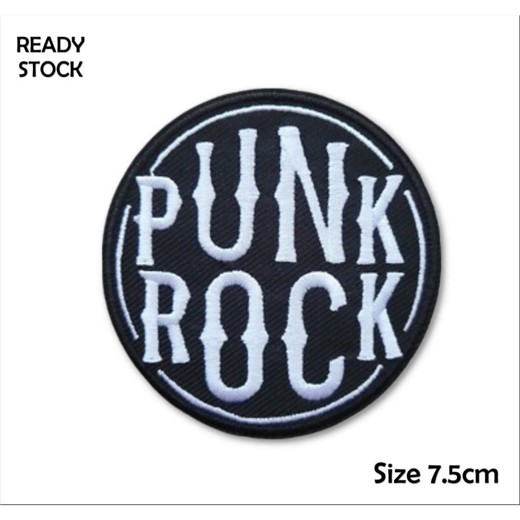 EMBLEM PATCH BORDIR PUNK ROCK BEST QUALITY - BDS