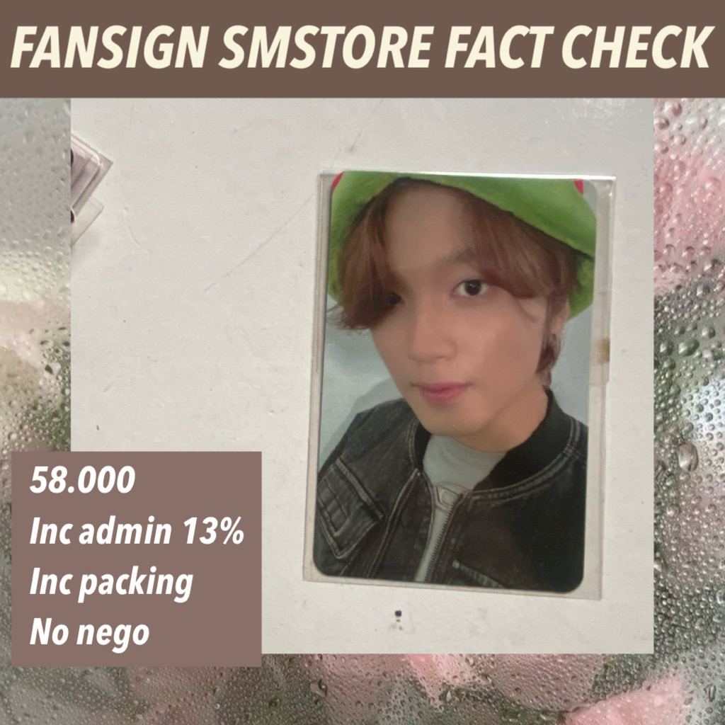 OFFICIAL PHOTOCARD NCT DREAM NCT 127 HAECHAN POB FANSIGN SMSTORE FACT CHECK