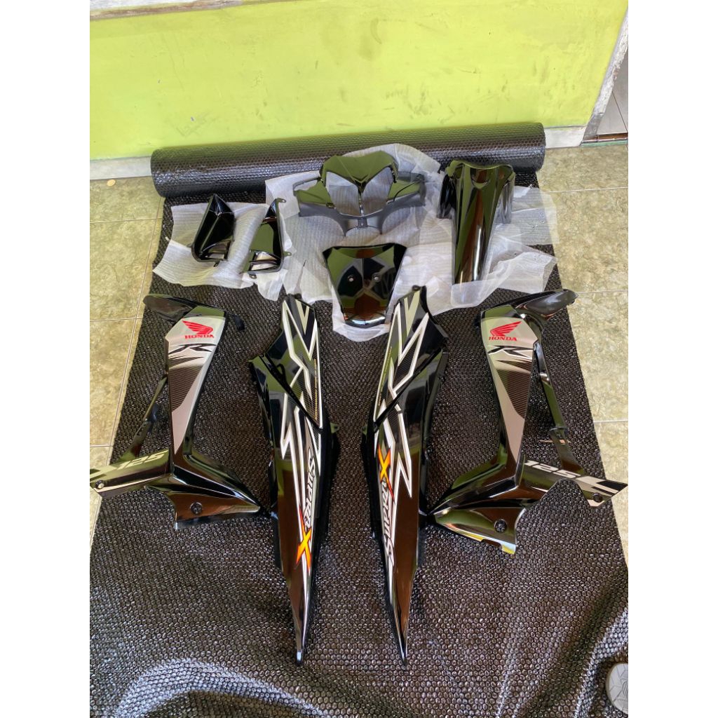 cover body full set body body supra batman X125, karbu supra X125 new batman