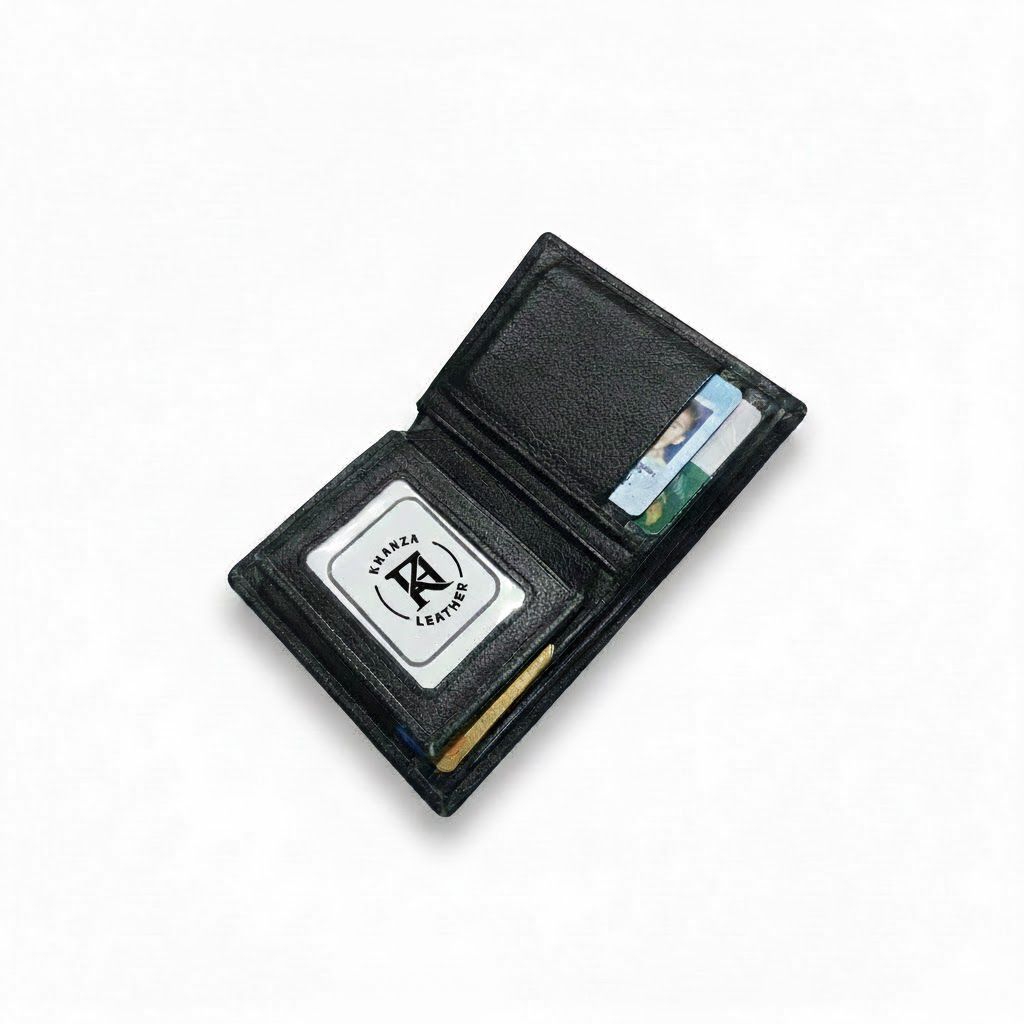 Khanza.leather - NEW PRODUCT  3/4 MINI  RESLETING - Dompet Lipat Berdiri Pria Wanita Model Simple Sl