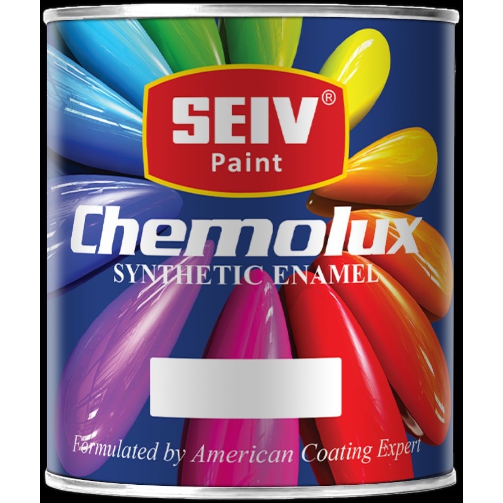 SEIV Paint Chemolux Synthetic Enamel Gloss 1kg/cat besi cat kayu SEIV paint