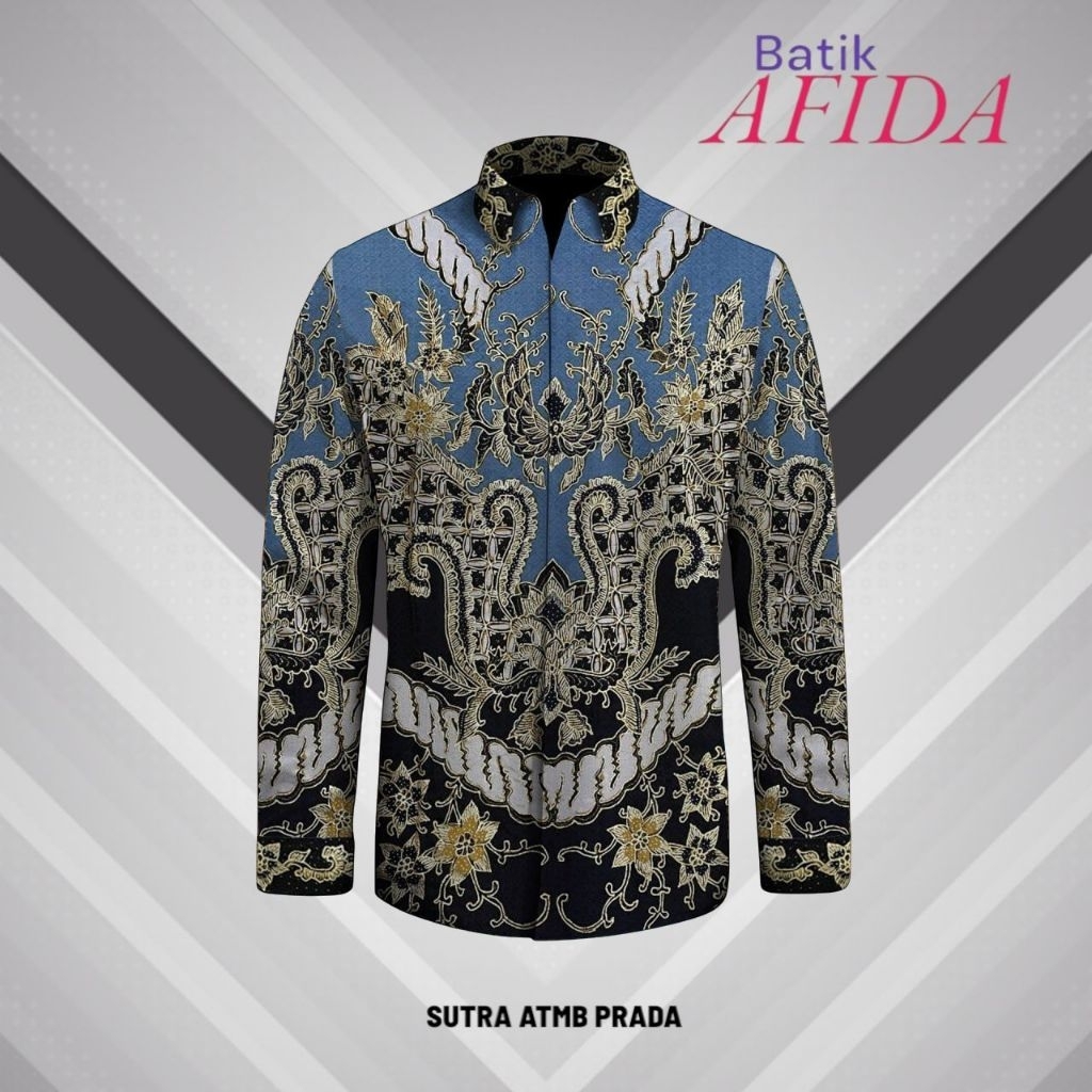 Kain Kemeja Batik Tulis Exclusive Sutra ATBM Prada Asli Tulis Full Manual sp3