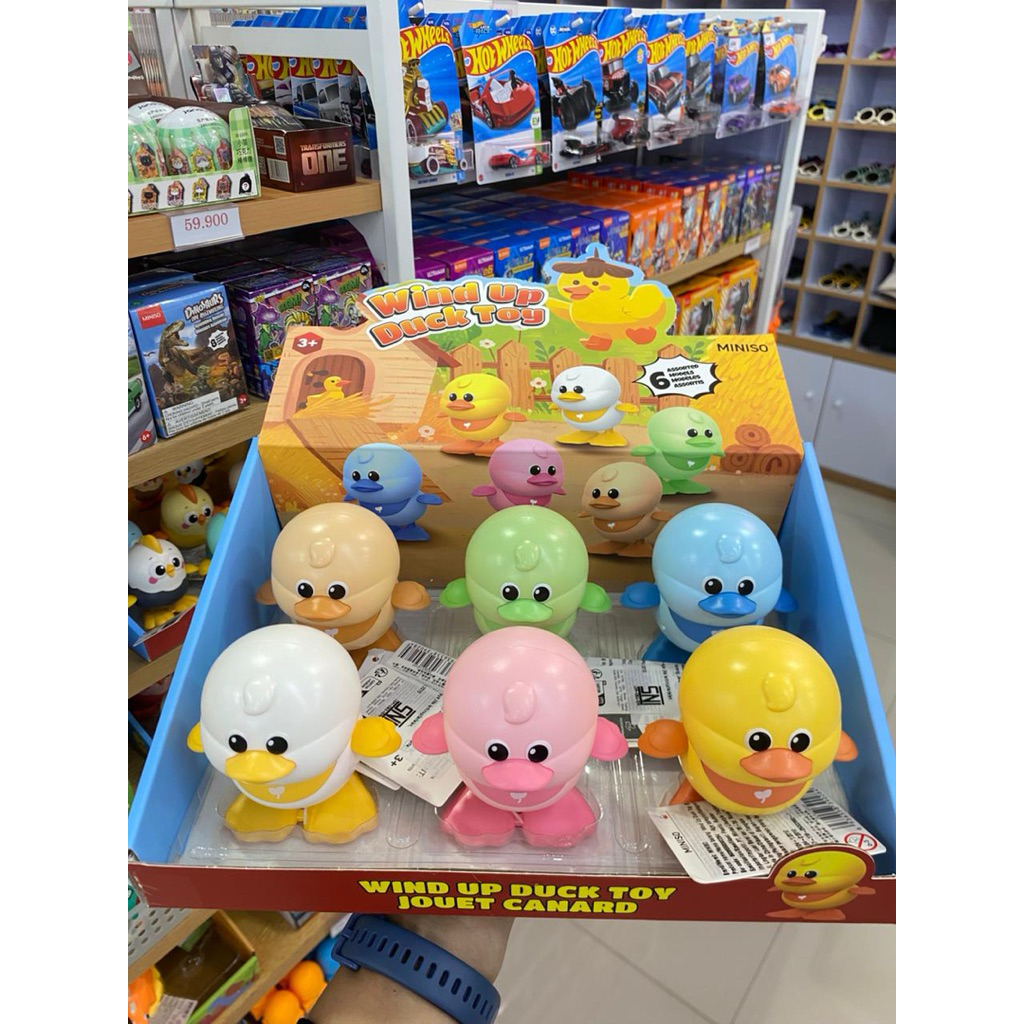 Miniso Jump Duck Chick wind Up Random / mainan anak bebek ayam
