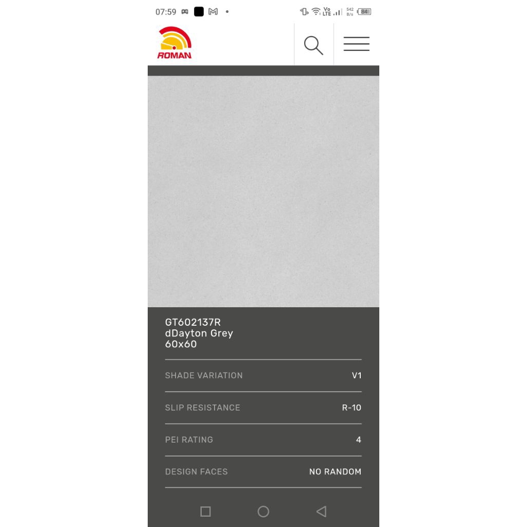 Roman Granit Doff 60x60 polos anti slip/ dDayton Series