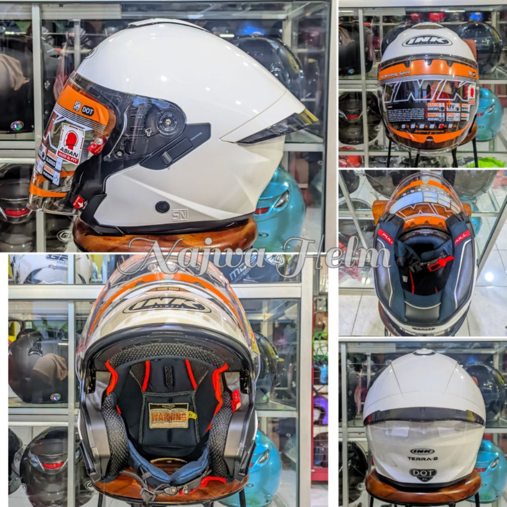 Helm Ink Terra 2, Baru Original-Helm Dewasa Pria & Wanita-Helm Ink Double Visor