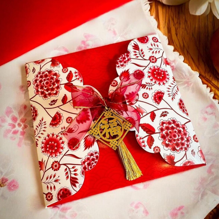 FANGYIN - Box hampers sincia imlek kotak kue bolu lapis dus imlek packaging cake puding imlek 22x22x