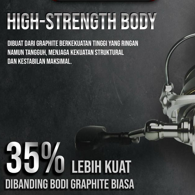 Terlaris- Reel Pancing Falcon Lunos Saltwater 8+1 Sealed Stainless Steel Bearing - Cnc Power Handle