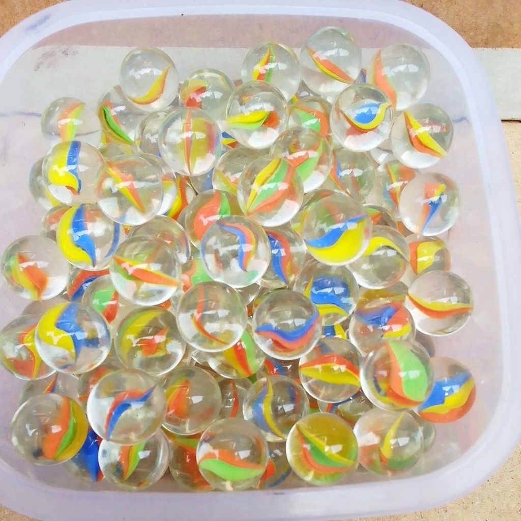 100 Biji Kelereng Ukuran Kecil Mini