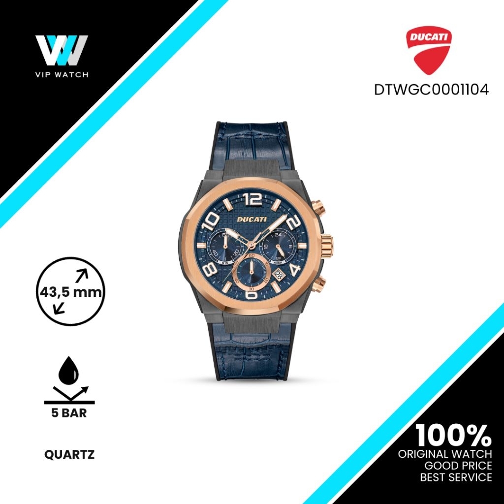 (Exclusive) Jam Tangan Ducati DT006 Original 100%