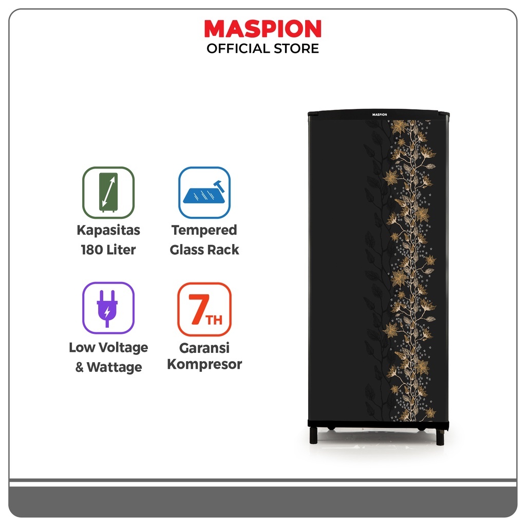 MASPION KULKAS 1 PINTU LOW WATT - (URG-180FM)