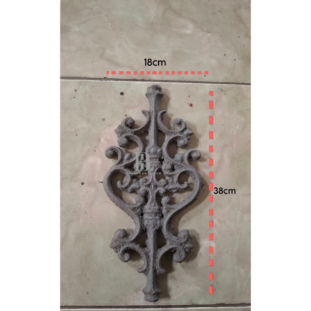 ornamen pagar besi cor (8044)