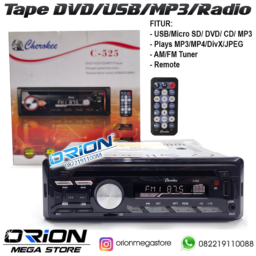 Headunit Tape Mobil MurahDVD USB RADIO MP3 Remote