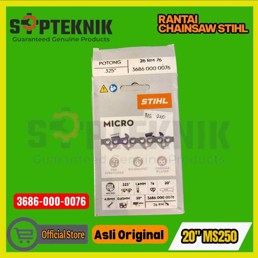 RANTAI CHAINSHAW MS 250 BAR 20 INCH STIHL