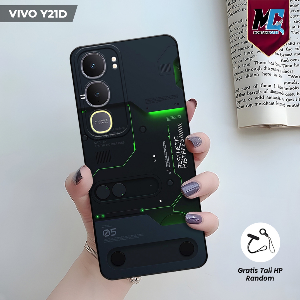 Casing Vivo Y Series Y21d / Y19S / Y19S Pro / Y29 / Y04S / Y17S Motif Mesin Futuristik | Case siliko