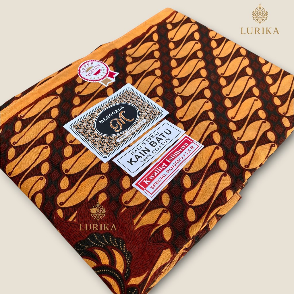 KAIN BATIK SOGAN  - KAIN PANJANG  - SAMPING PANJNAG - JARIK JAWA TRADISIONAL