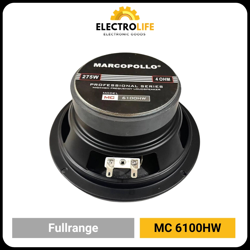 Marcopolo MC-6100HW Speaker Middle 6 inch 275 watt